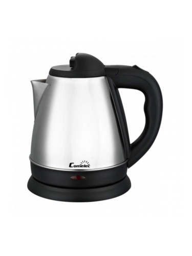 Чайник COMELEC D227990 1,2 L 1600W Бял Черен Черен/Сребрист Сребрист Неръждаема стомана 1200 W 1600 W 1 L
