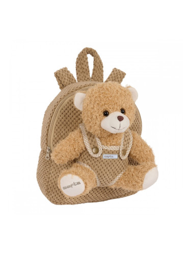 Детска раница Safta Плюшено Мече Кафяв 23 x 27 x 7,5 cm