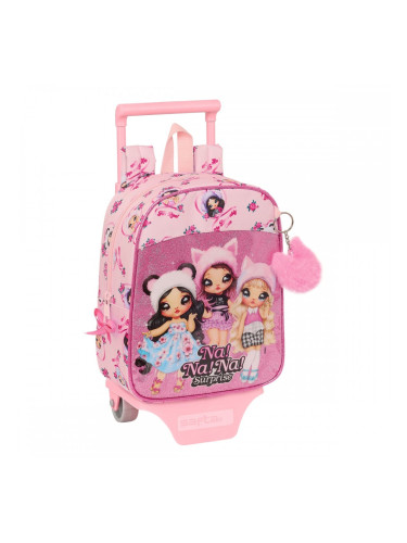 Училищна чанта с колелца Na!Na!Na! Surprise Fabulous Розов 22 x 27 x 10 cm
