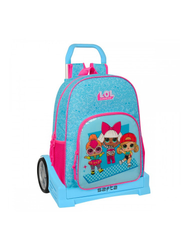Училищна чанта с колелца LOL Surprise! Divas Син 33 x 42 x 14 cm