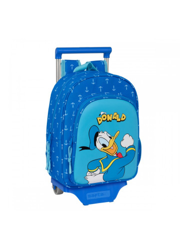 Училищна чанта с колелца Donald Син 26 x 34 x 11 cm