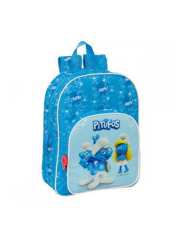 Училищна чанта Los Pitufos Син 26 x 34 x 11 cm