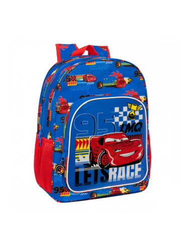 Училищна чанта Cars Race ready Син 33 x 42 x 14 cm