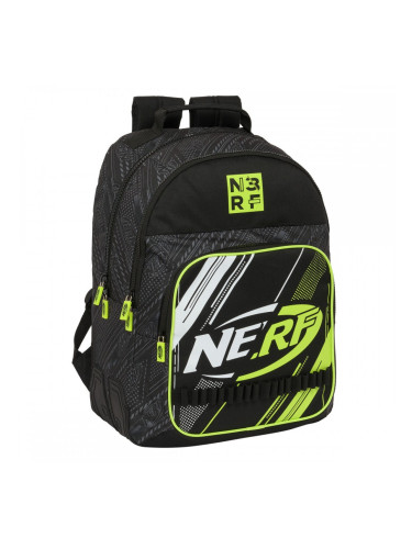 Училищна чанта Nerf Get ready Черен 32 x 42 x 15 cm