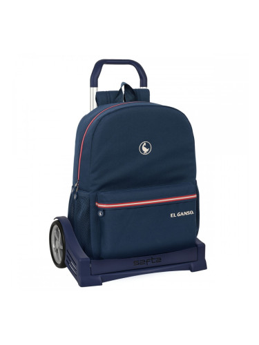 Училищна чанта с колелца El Ganso Classic Морско син 32 x 43 x 14 cm