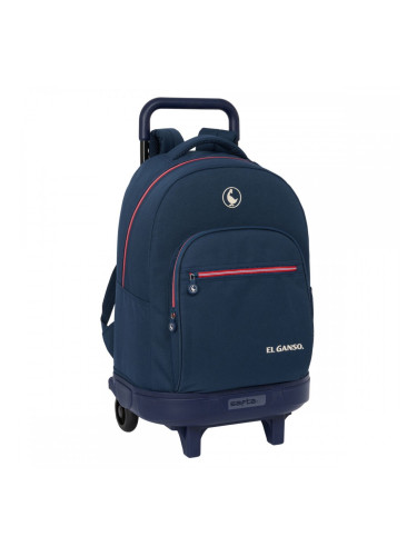Училищна чанта с колелца El Ganso Classic Морско син 33 X 45 X 22 cm