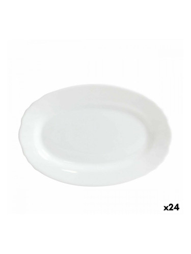 Поднос за сервиране Bormioli Ebro Cтъкло Овал 23 x 15,5 x 2,1 cm (24 броя)