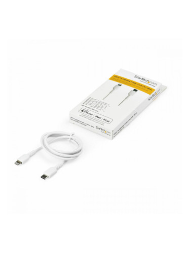 Кабел USB към Lightning Startech RUSBCLTMM1MW Бял 1 m