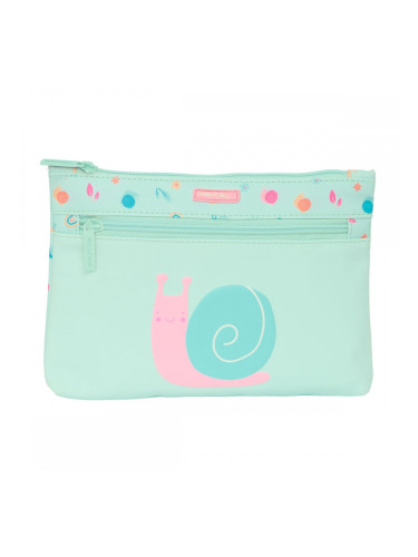 Ученически несесер Safta Caracol Охльов цвят тюркоаз 23 x 16 x 3 cm