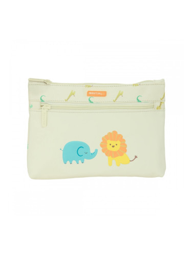 Ученически несесер Safta Selva Джунгла Бежов 23 x 16 x 3 cm