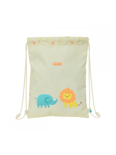 Раница с връвка Safta Selva Бял 26 x 34 x 1 cm