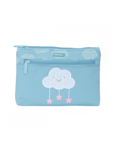 Ученически несесер Safta Nube Облаци Син 23 x 16 x 3 cm