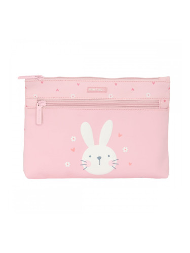Ученически несесер Safta Bunny Заек Розов 23 x 16 x 3 cm