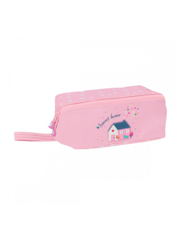 Ученически несесер Glow Lab Sweet home Розов 22 x 10 x 10 cm