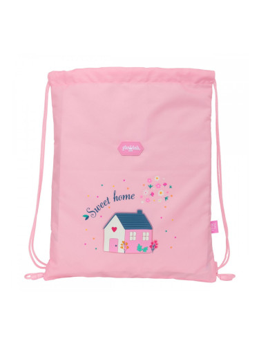 Раница с връвка Glow Lab Sweet home Розов 26 x 34 x 1 cm