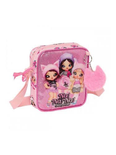 Чанта за Рамо Na!Na!Na! Surprise Fabulous Розов 16 x 18 x 4 cm