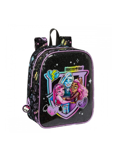 Детска раница Monster High Черен 22 x 27 x 10 cm