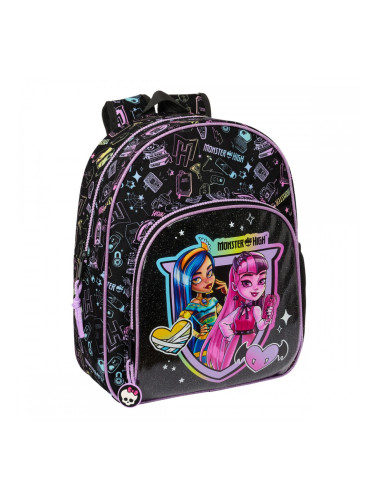 Детска раница Monster High Черен 28 x 34 x 10 cm