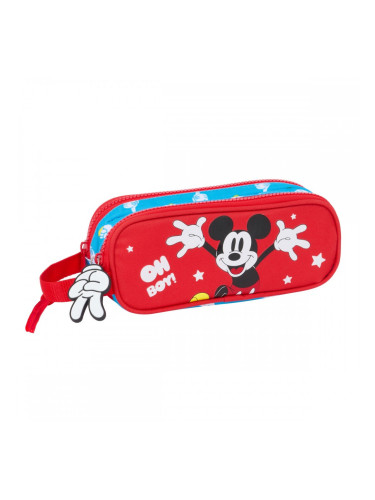 Двоен Моливник Mickey Mouse Clubhouse Fantastic Син Червен 21 x 8 x 6 cm