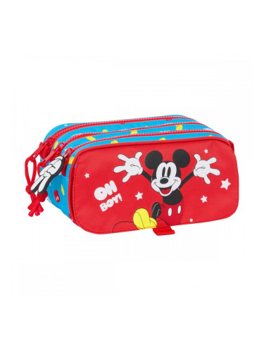 Двоен Моливник Mickey Mouse Clubhouse Fantastic Син Червен 21,5 x 10 x 8 cm