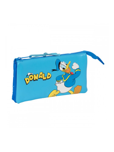 Двоен Моливник Donald Син 22 x 12 x 3 cm