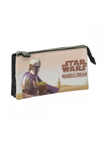 Двоен Моливник The Mandalorian This is the way Черен 22 x 12 x 3 cm