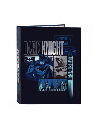 Папка с пръстени Batman Legendary Морско син A4 26.5 x 33 x 4 cm