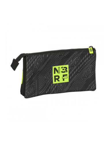 Троен Моливник Nerf Get ready Черен 22 x 12 x 3 cm