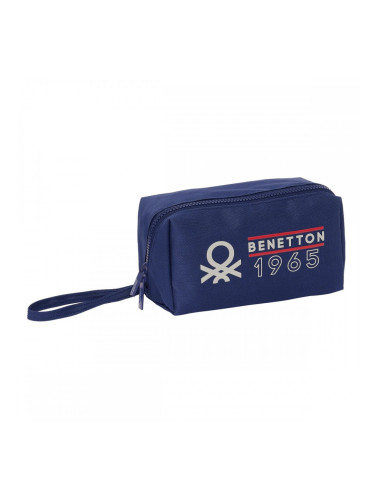 Ученически несесер Benetton Varsity Сив Морско син 22 x 10 x 10 cm