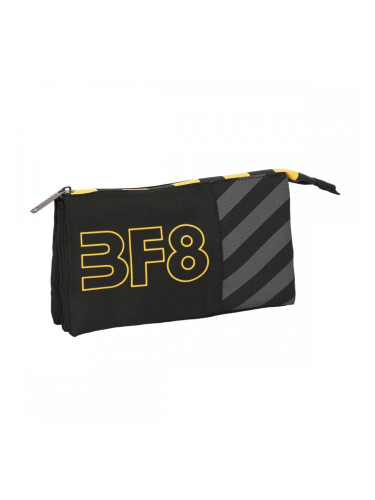 Троен Моливник BlackFit8 Zone Черен 22 x 12 x 3 cm