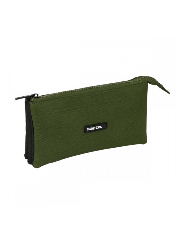 Троен Моливник Safta Dark forest Черен Зелен 22 x 12 x 3 cm