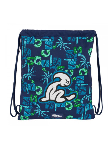 Раница с връвка El Niño Glassy Морско син 35 x 40 x 1 cm