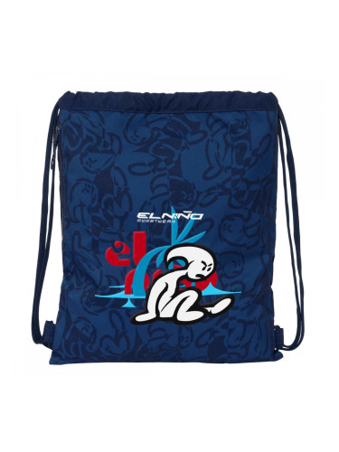 Раница с връвка El Niño Paradise Морско син 35 x 40 x 1 cm