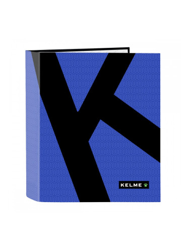 Папка с пръстени Kelme Royal Син Черен A4 27 x 33 x 6 cm