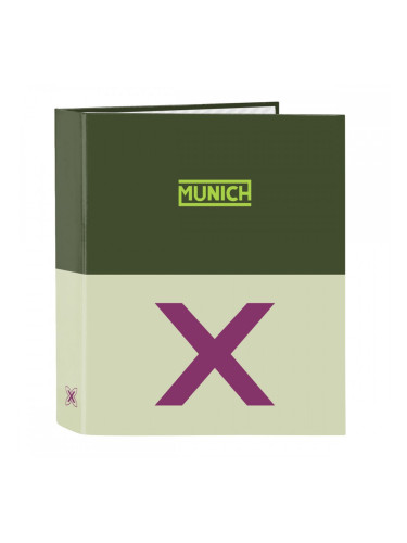 Папка с пръстени Munich Bright khaki Зелен A4 27 x 33 x 6 cm