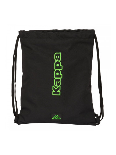 Раница с връвка Kappa Black Черен 35 x 40 x 1 cm