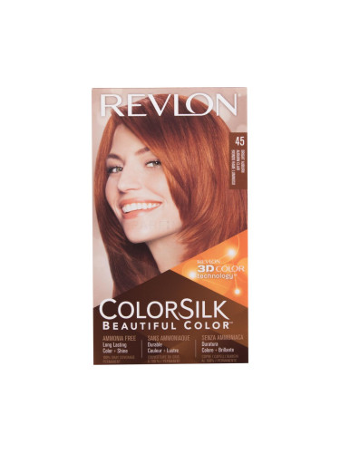 Revlon Colorsilk Beautiful Color Боя за коса за жени Нюанс 45 Bright Auburn Комплект