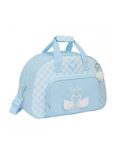 Спортна Чанта Glow Lab Cisnes Светло син 48 x 33 x 21 cm