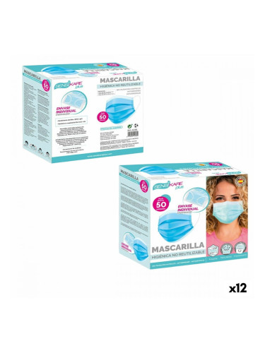 Box of hygienic masks SensiKare 50 Части (12 броя)