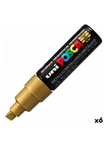 Плумастер POSCA PC-8K Златен 6 броя