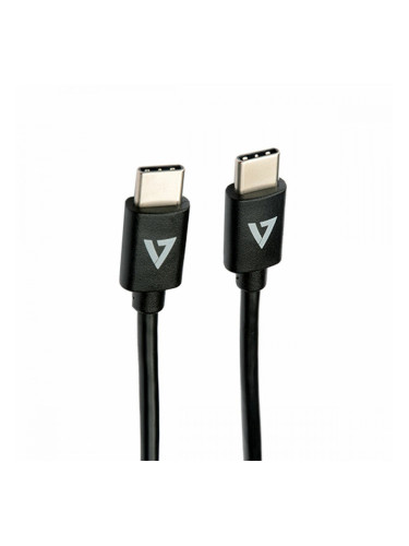 Кабел USB C V7 V7USB2C-1M           Черен