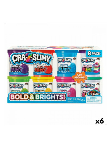Занаятчийска игра Cra-Z-Art Bold&Brights Slime (6 броя)