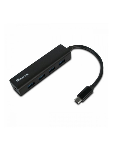 Гнездо с 4 USB порта NGS NGS-HUB-0054 Черен 5 Gbps