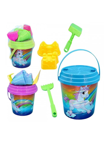 Комплект плажни играчки Juinsa Еднорог 21 x 20 cm