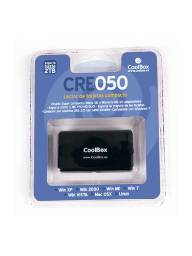 Четец за карти CoolBox CRCOOCRE050 Черен