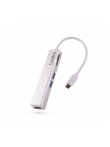 Докинг станция CoolBox COO-DOCK-02 Бял Сребрист