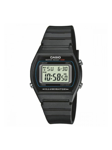 Часовник унисекс Casio W-202-1AVEF Дигитален Черен