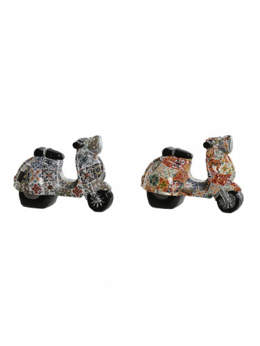 Декоративна фигурка Home ESPRIT Многоцветен Средиземноморско scooter 14 x 8 x 11 cm (2 броя)