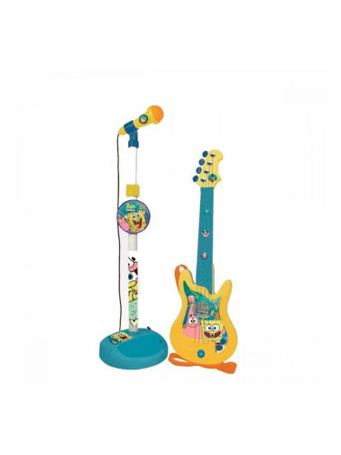 Детска Китара Spongebob Mикрофон Караоке