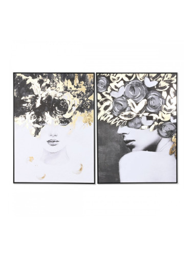 Картина Home ESPRIT Дама 103 x 4,5 x 143 cm (2 броя)
